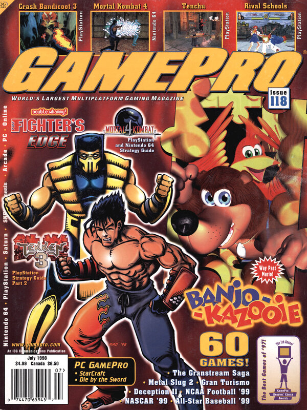 GamePro 118 (Jul 1998) Banjo Kazooie cover